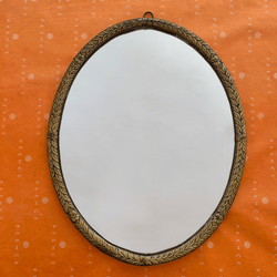 Pirinç Oval Ayna